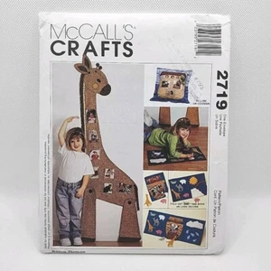 McCalls Crafts 2719 Growth Chart Noah's Ark Book And Pillow Sewing Pattern Uncut - Picture 1 of 7