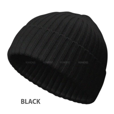 Mini Gorro de Pescador Corto Acanalado Invierno Cálido Tejido Calavera Gorra Puño II Foto 1 de 4