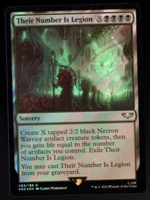 Their Number Is Legion 063/168 Rare Surge Foil Warhammer 40k MTG NM - Image 1 of 2