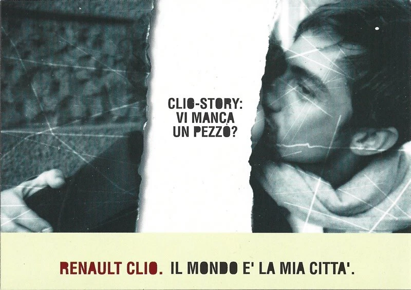 CARTOLINA / POSTCARD RENAULT Clio Story - Il mondo è la mia città - Immagine 1 di 1