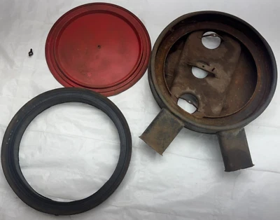Purificador de aire Pontiac Tri-Power 1959-1964 389 421 3x2 base tres deuce 2 barriles Foto 1 de 4