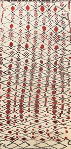 Authentischer marokkanischer Berber 6x12 orientalischer Teppich Wolle handgeknüpft 11' 7" x 5' 6 - Bild 1 von 12