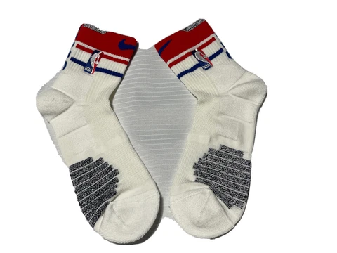 Nike  NBA Player Issued Ankle Socks White And Red Size:XL PSX936-209 Cover