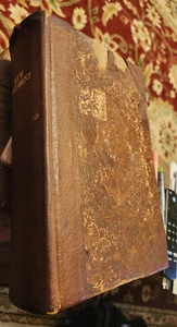 Bible, New Testament, 1857, Leather, HB, Large Print, American Bible Society - Picture 1 of 6