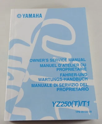 Manual De Taller Y Manual De Operación Yamaha YZ 250 T / T1 Actualizado 05/2004 - Imagen 1 de 2