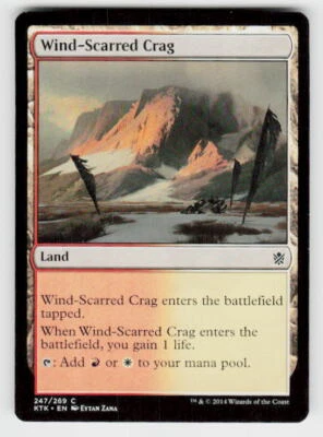 Khans of Tarkir #247 Wind-Scarred Crag - Image 1 of 2