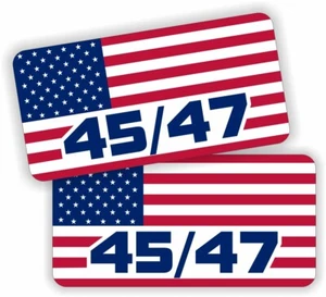 Trump 45/47 Bandera Americana Pegatinas Casco Motocicleta Calcomanías Banderas EE. UU. - Imagen 1 de 1