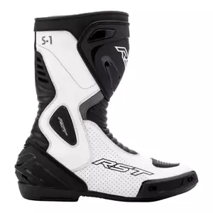 Sports Motorcycle Boot > RST S1 CE Armoured Perforated Toe Slider - Black/White - Picture 1 of 4