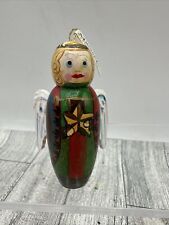 Midwest Imports Ornament Angel Wooden Collectible Figure 3 Inches Folk Art