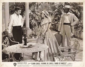 PHOTO 1957 BAND OF ANGELS CLARK GABLE YVONNE DE CARLO SIDNEY POITIER - Foto 1 di 2