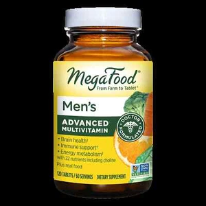 MegaFood Multi for Men 120 Tabs- Brain Health, Immune Support, Energy Metabolism - Picture 1 of 2