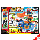 Hello Carbot Rotating Tower Play Set Kids Toy & 6 Mini Car / Korean Tv Animation