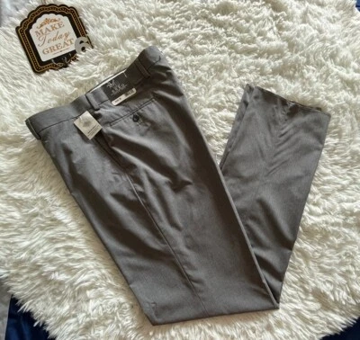 Pantalones de vestir Enro talla 36 gris para hombre control de humedad nuevos con etiquetas Foto 1 de 4