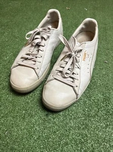 Puma Clyde Core Schuhe Sneaker Off Weiß Grau Low Top Herren Größe 12 - Bild 1 von 10