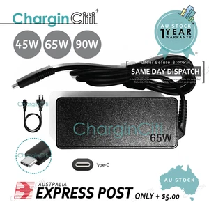 USB Type-C Adapter Laptop Charger Power 65W 90W For Lenovo ThinkPad Acer Dell HP - Picture 1 of 10