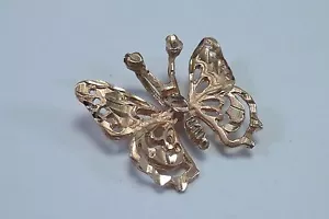 14K Gelbgold filigran ""Schmetterling"" Anhänger - Bild 1 von 3