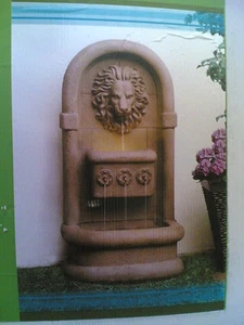 BRAND NEW: Nice Outdoor Lion Head Floor WATER FOUNTAIN - Picture 1 of 10