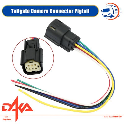 New Tailgate Camera Wiring Pigtail for 2014-2015 Chevrolet Silverado GMC Sierra Foto 1 de 4