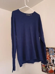 DKNY LANGARM BLAU RUNDHALSAUSSCHNITT XL - Bild 1 von 2