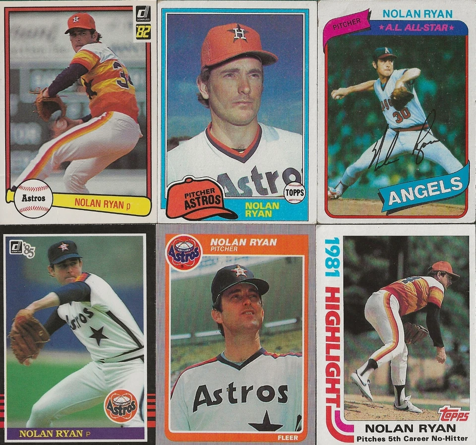 NOLAN RYAN BASEBALL CARDS * YOU PICK FROM LIST * - Image 1 of 1