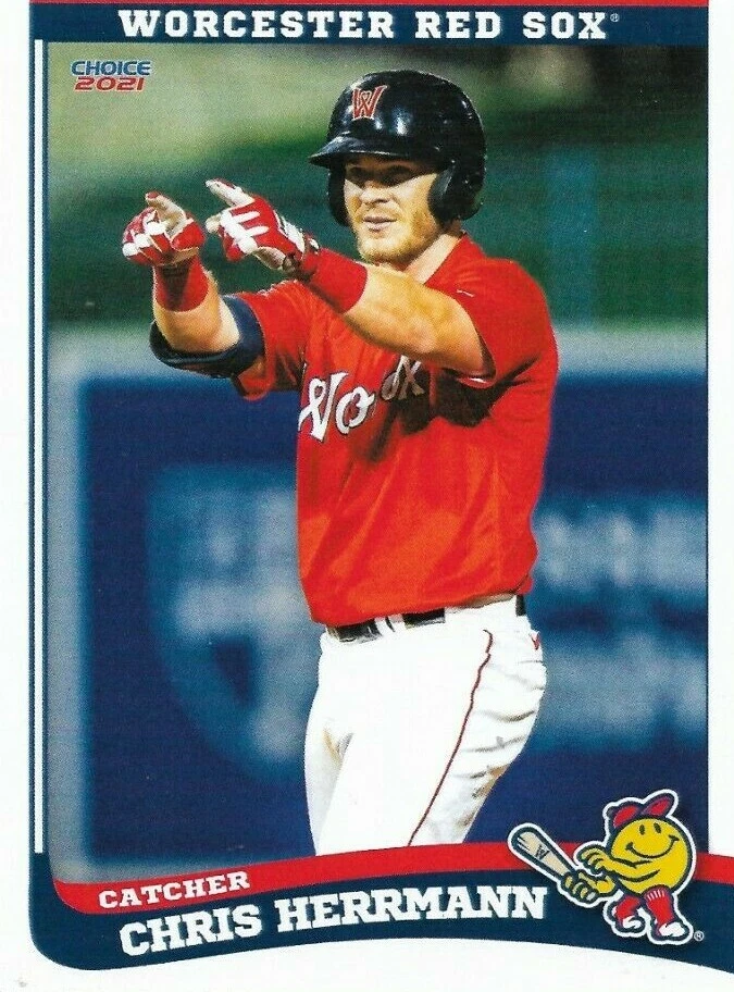 2021 Worcester Red Sox Chris Herrmann Boston Red Sox - Image 1 of 1
