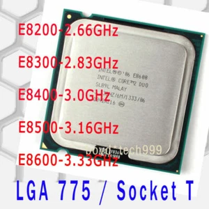 Intel Core 2 Duo E8200 E8300 E8400 E8500 E8600 LGA 775 / Socket T Processor CPU - Picture 1 of 6