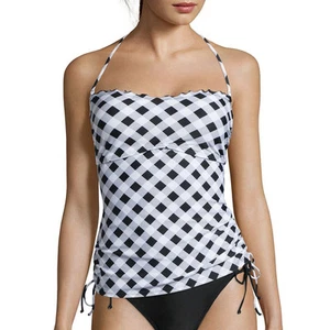 Top de baño Arizona Gingham Shirred Bandeaukini para jóvenes talla S nuevo precio de venta sugerido por el fabricante $36.00 - Imagen 1 de 2