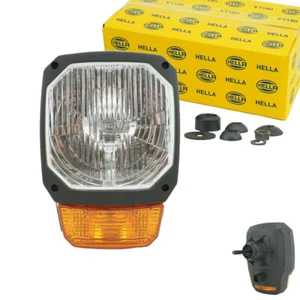 1x H4 Scheinwerfer mit Blinker für Traktor Trecker Bagger Baumaschinen 12V 24 V  - Bild 1 von 6