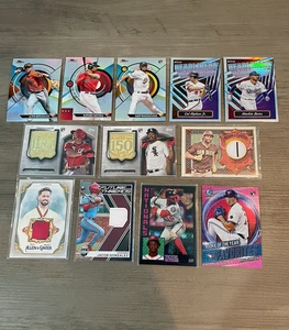 (12) Card Lot - Baseball Relics and Serial Numbered Rookie Inserts - Picture 1 of 2