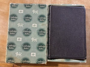 Rare Cambridge Holy Bible Cameo KJV Genuine Persian Morocco Leather 23XD3 in Box - Picture 1 of 16