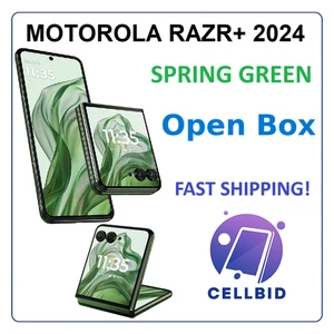 ✅ OPEN BOX! Motorola RAZR+ Plus 2024 (XT2451) 256GB Spring Green 🔓 UNLOCKED - Picture 1 of 10