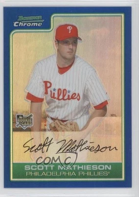 2006 Bowman Draft Chrome Blue Refractor /199 Scott Mathieson #BDP28 - Image 1 of 2