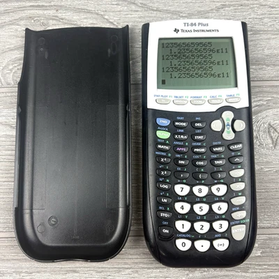 Texas Instruments TI-84 Plus Graphing Calculator with Slide Cover - Black - READ - Image 1 of 4