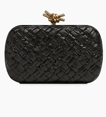 Bottega Veneta Knot Clutch Black $4690 - Image 1 of 4