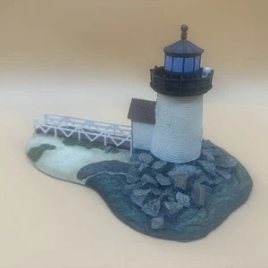 Brant Point Light Danbury Mint Leuchtturm Nantucket, Mass Seaside Ocean - Bild 1 von 12
