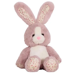 20 inch Long Ear Bunny Plush, Pink Bunny Weighted Stuffed Animals, Big Rabbit... - Picture 1 of 8