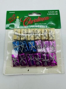 New Old Stock Vintage Christmas Craft Miniature Presents Ornaments - Picture 1 of 3