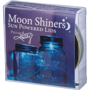Antique Tone Silver Moon Shiners Sun Powered Lid - Picture 1 of 5