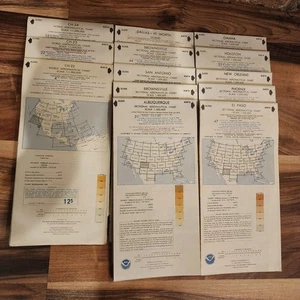 Sectional Aeronautical Charts Lot Of 13 Mix Years 1979-1994 Sectional Charts - Picture 1 of 4