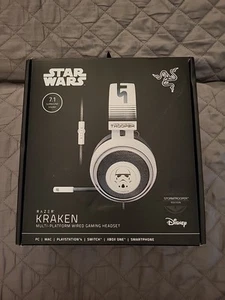 Razer Kraken Stormtrooper Edition - Wired Gaming Headset With Cooling Gel. "NIB" - Picture 1 of 5