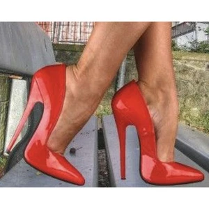 Sexy zapatos de vestir de tacón alto de aguja con punta puntiaguda de 16 cm para mujer talla grande 4-11 - Imagen 1 de 10