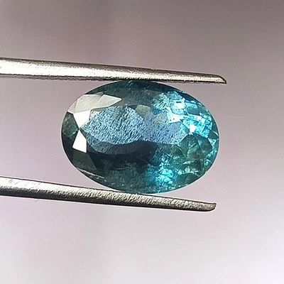 Santa Maria Aquamarine Oval Shape Natural Faceted Loose Gemstone 5.00 Carat - Image 1 of 4