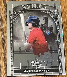 Tarjeta de novato Leaf Trinity Marcelo Mayer RC 2024/290 Steel Velocity Prizm - Imagen 1 de 3