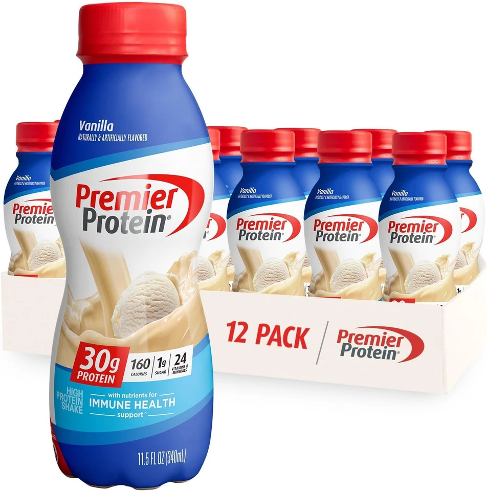 Premier Protein Shake Vanilla 30G Protein 1G Sugar 24 Vitamins & Minerals N