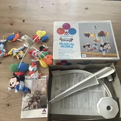 Vtg 1984 Dolly Disney Babies Musical Mobile #661 Mickey Mouse Friends EUC!!! - Image 1 of 4