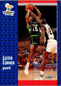 1991 Fleer Lester Conner #310 Milwaukee Bucks Basketball Card - Picture 1 of 2