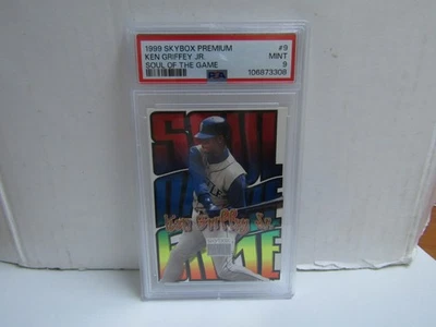 PSA 9 1999 Skybox Premium #9 Ken Griffey Jr Soul Of The Game Mariners - Image 1 of 2