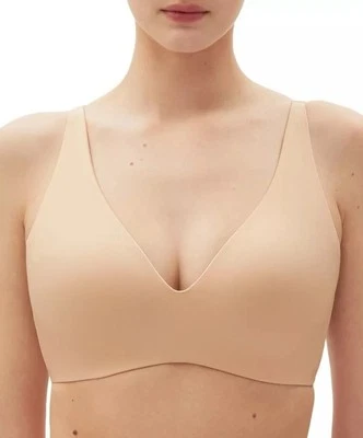 Gap GapBody Women's Everyday Essentials Wireless Bra Brush Beige 34DD - Image 1 of 4