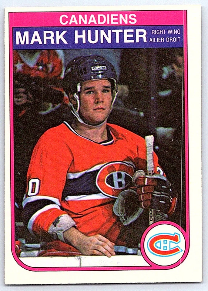 1982-83 O-Pee-Chee Mark Hunter Rookie Montreal Canadiens #185 - Image 1 of 2