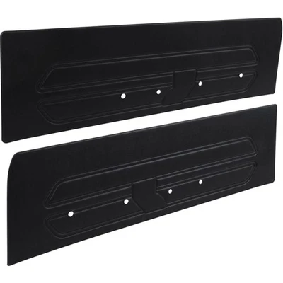 Ford Mustang 1969; paneles de puerta estándar; diestro y derecho; par; negro Foto 1 de 4